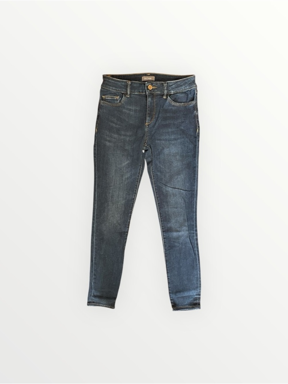 DL1961 Dark Blue Florence Ankle Mid Rise Instasculpt Ankle Skinny Size 26”